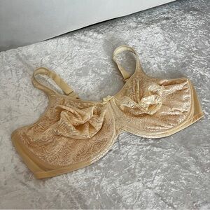 Breezies Wild Rose Seamless Underwire Support Bra -Core Champagne Size 48DDD